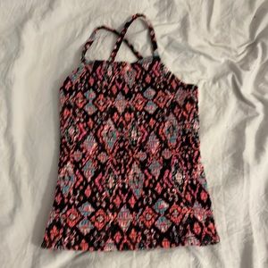Patterned tank top, size 6 (girls)